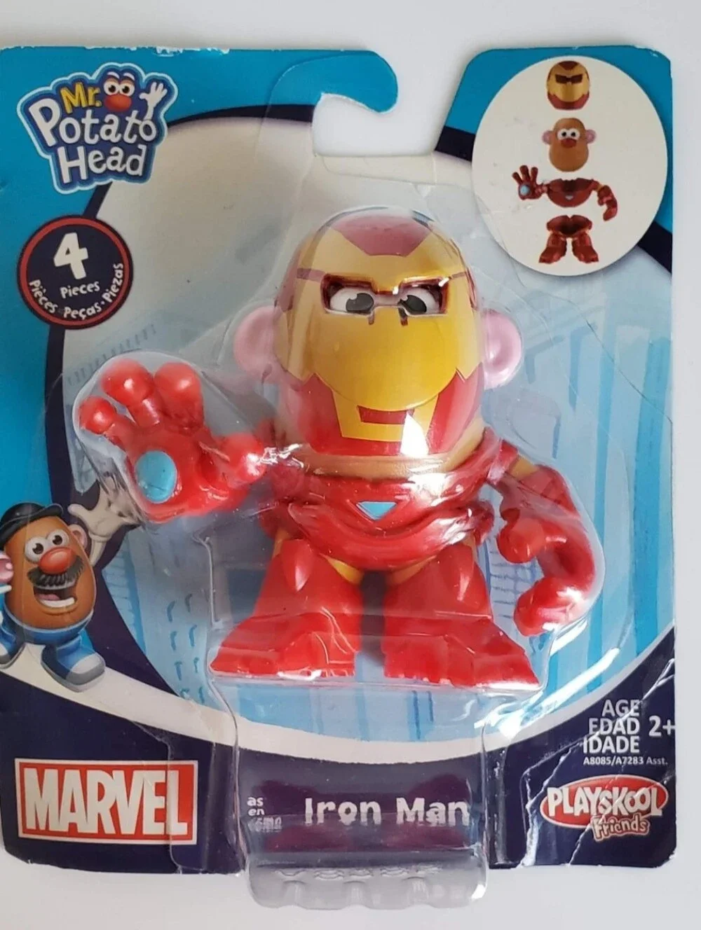 Mr. Potato Head Playskool Marvel Mash Up Iron Man 4pcs 3in Fig NEW in Package